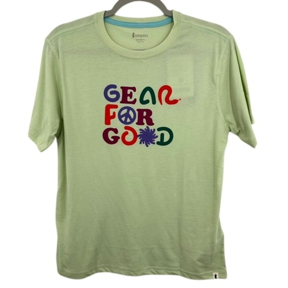 Cotopaxi‎ Kids Gear for Good Organic T-Shirt Kids Unisex XL Light Green Casual